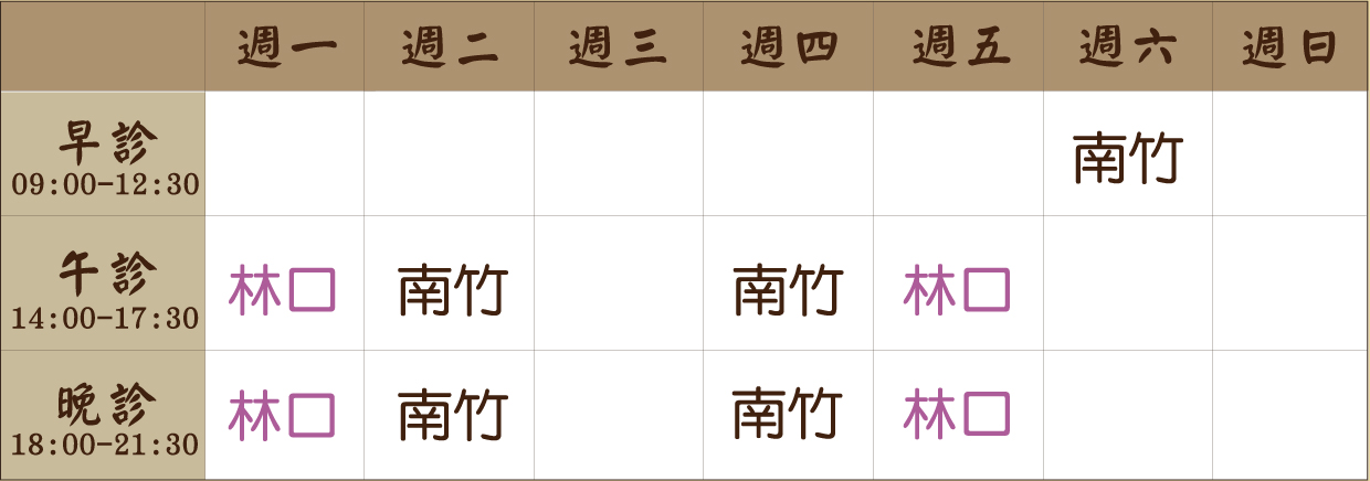 吳多加 醫師｜南竹風澤｜風澤中醫 吳多加醫師門診表