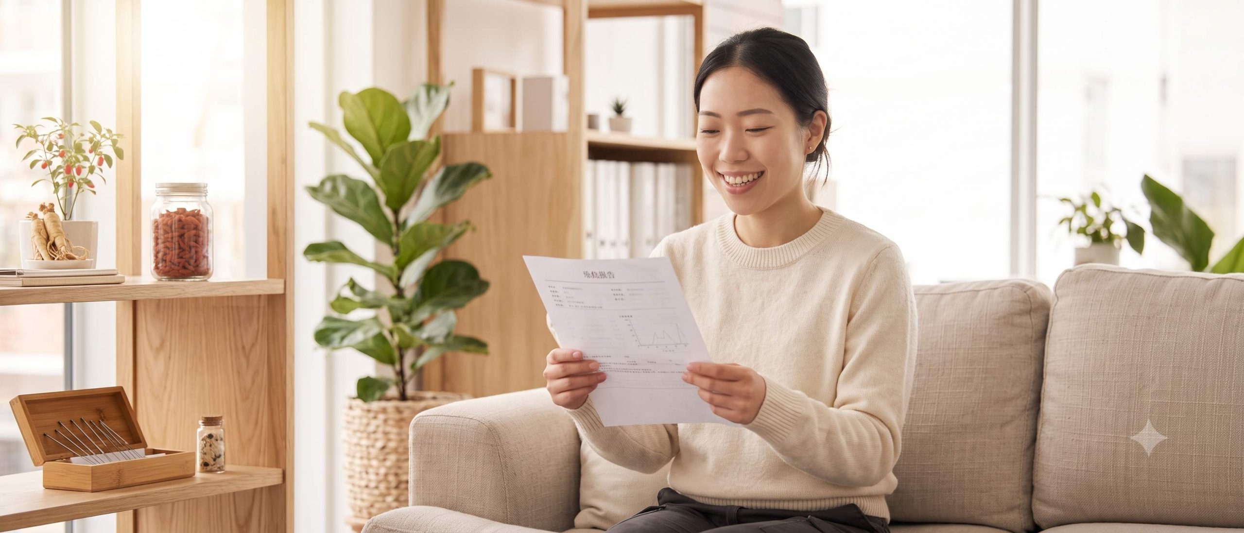 巧克力囊腫患者經中醫調理一年，囊腫未再復發，腫瘤指標CA125與CA199穩定下降，經期恢復規律順暢。