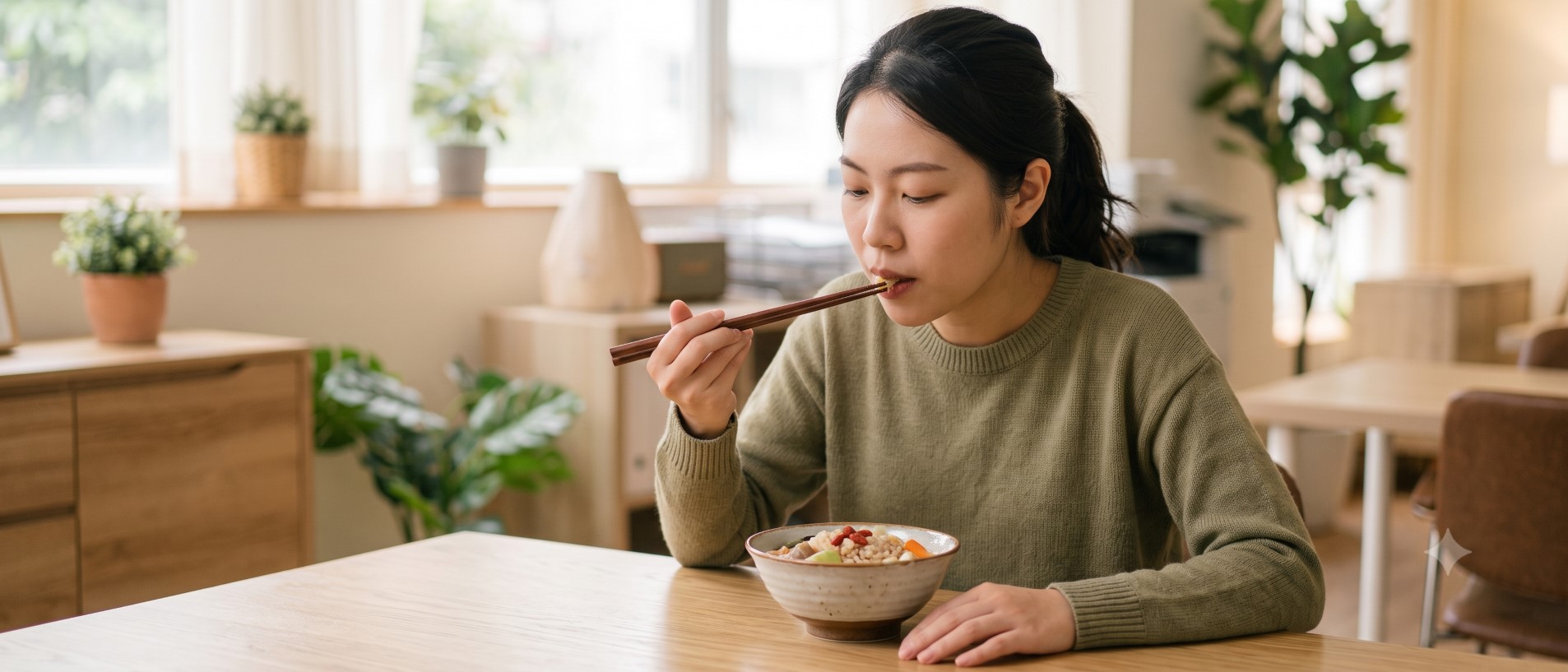 改善胃食道逆流從生活做起，保持作息規律並細嚼慢嚥