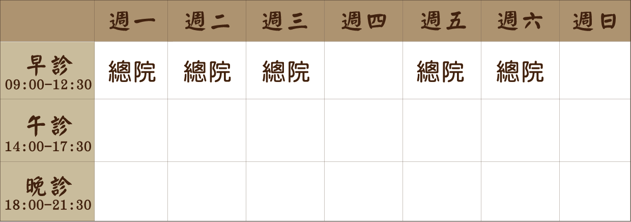 郭懿潔 醫師｜桃園風澤｜風澤中醫 郭懿潔醫師門診表