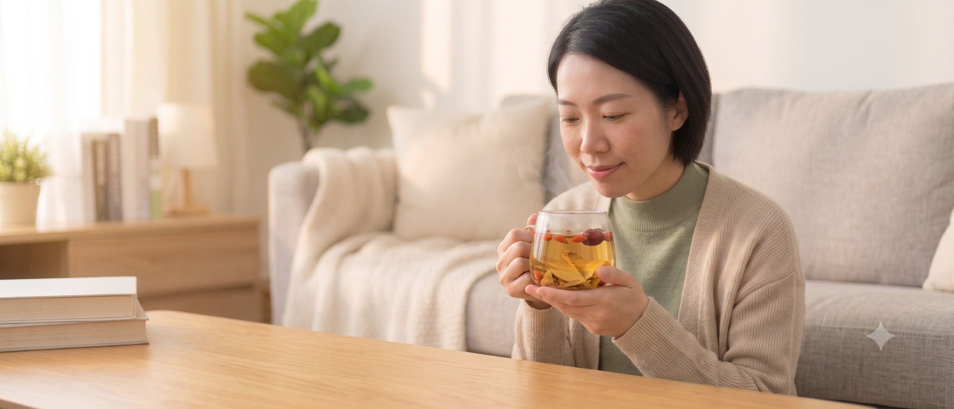 中醫師推薦適合虛寒體質的日常保養黃耆茶飲，並搭配平日按壓三陰交、經期急救按壓地機穴來舒緩經痛。