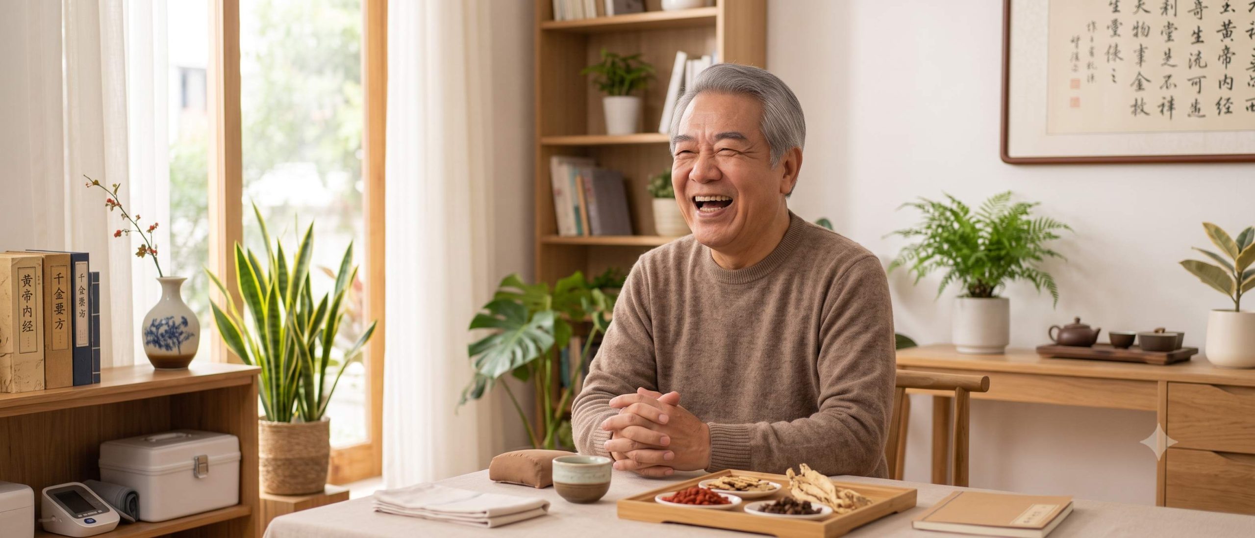 經中藥與針灸調理後，李爺爺的腎功能指數提升、血壓恢復穩定，夜尿次數減少且白天更有精神。