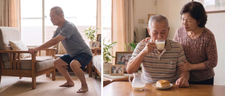 改善肌少症需補充足量蛋白質並搭配彈力帶阻力訓練。